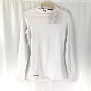 UNDER ARMOUR cold gear white fitted shirt
